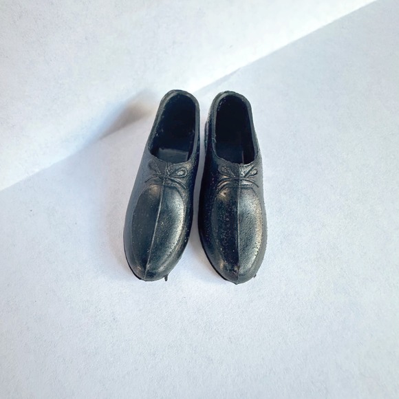 Vintage Ken Doll Squishy Dress Shoes Black - Picture 2 of 5